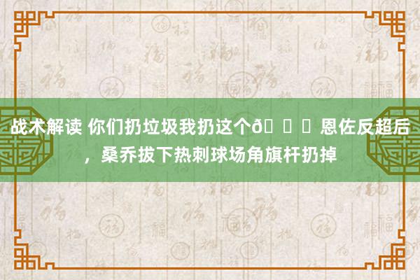 战术解读 你们扔垃圾我扔这个😂恩佐反超后，桑乔拔下热刺球场角旗杆扔掉